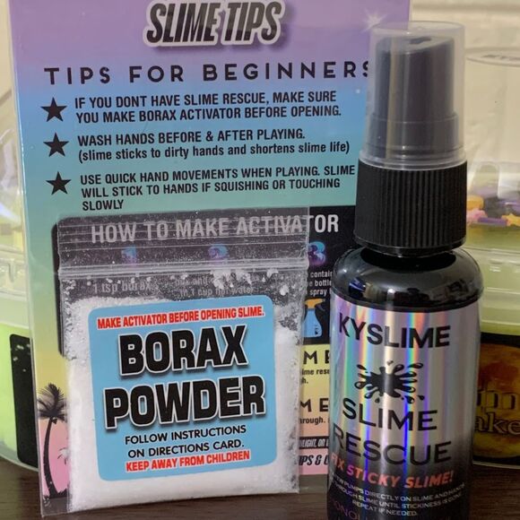 KY-SLIME New Moon Glow-in-the-Dark Slimes – 2 Pack (8oz Each) + Rescue Spray - Picture 6 of 9